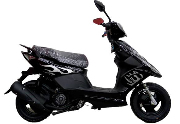 Скутер VENTO CORSA 49 cc (150)  сигнализация Черный (глянцевый) pitbikemarket.ru