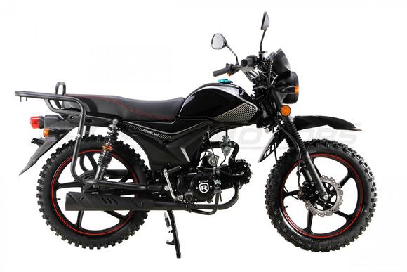 Мопед ROCKOT ALPHA OFFROAD M-11 LUX+ (LED) (черный глянцевый) pitbikemarket.ru