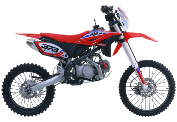 Питбайк Apollo RFZ Y 125LE, 19/16, 2024 г.в. красный (фара, электростартер) pitbikemarket.ru