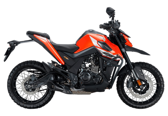 Мотоцикл ZONTES ZT200-U1 (4T ZT163ML EFI) 17/17 (2025 г.) оранжевый pitbikemarket.ru