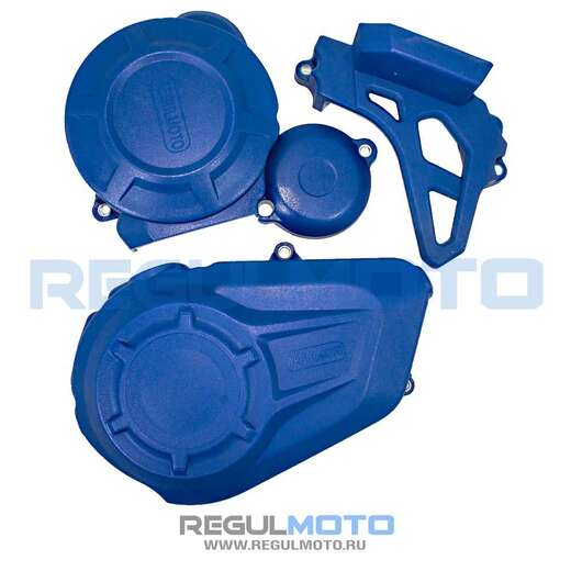 Крышки защитные на двигатель ZS PR c балансирным валом Regulmoto (Синий) pitbikemarket.ru