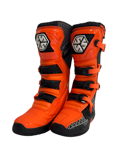 Мотоботы Scoyco MBM009 высокие оранжевые 41 pitbikemarket.ru