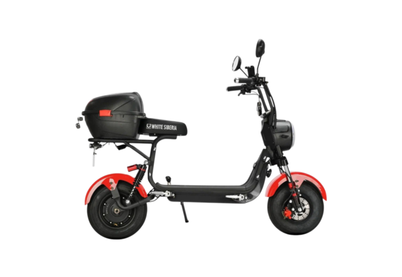 Электроскутер WHITE SIBERIA MINI R 3.0 RED 60V pitbikemarket.ru