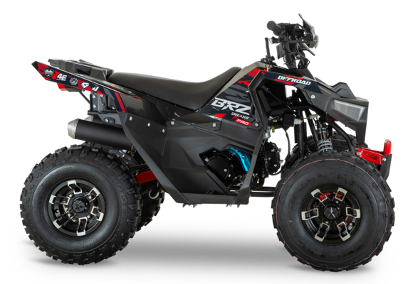 Квадроцикл BRZ Drake 125 Pro Черно-красный pitbikemarket.ru
