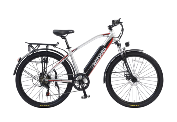 Электровелосипед WHITE SIBERIA CAMRY ALLROAD 500W (матовый серебристый) pitbikemarket.ru