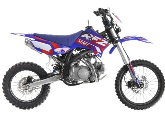 Питбайк Apollo RFZ START 125X-LE, 17/14 синий pitbikemarket.ru